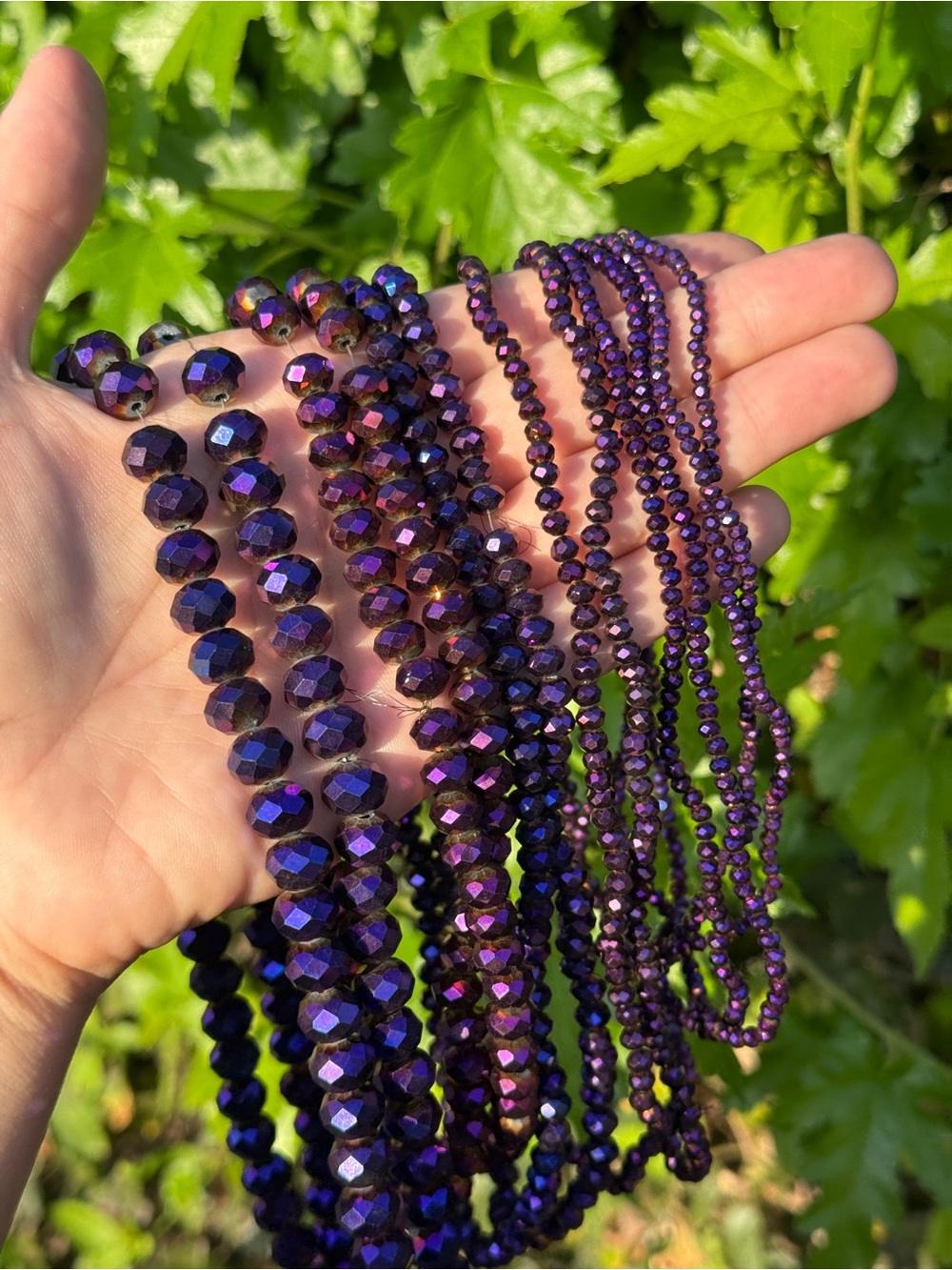 Bulk 12 Strands Glass Faceted Rondelle Beads - Picture 2 of 8